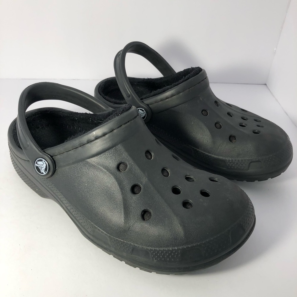 Crocs Winter Clog Classic Lined Black Fuzzy Crocs